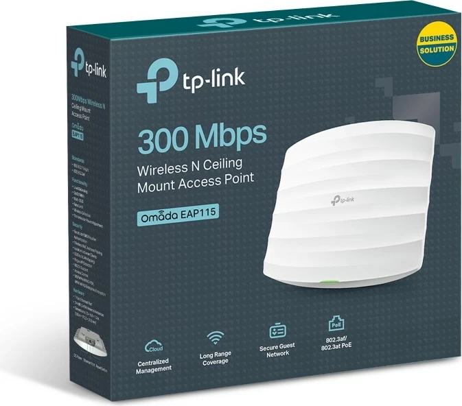 Access point TP-LINK EAP115, 300 Mbps, PoE, i bardhë