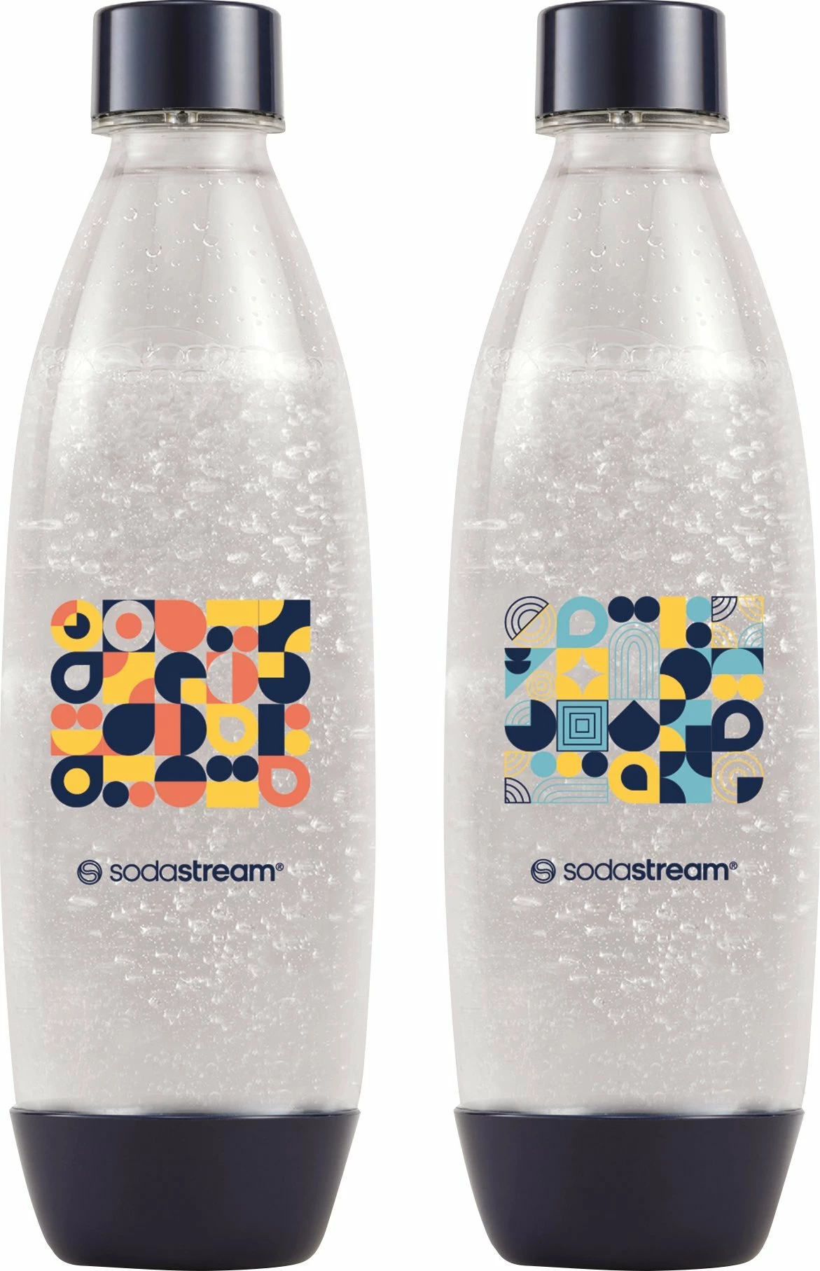 Shishe Sodastream Fuse Bubble Mosaic 1L, blu, set 2 copë