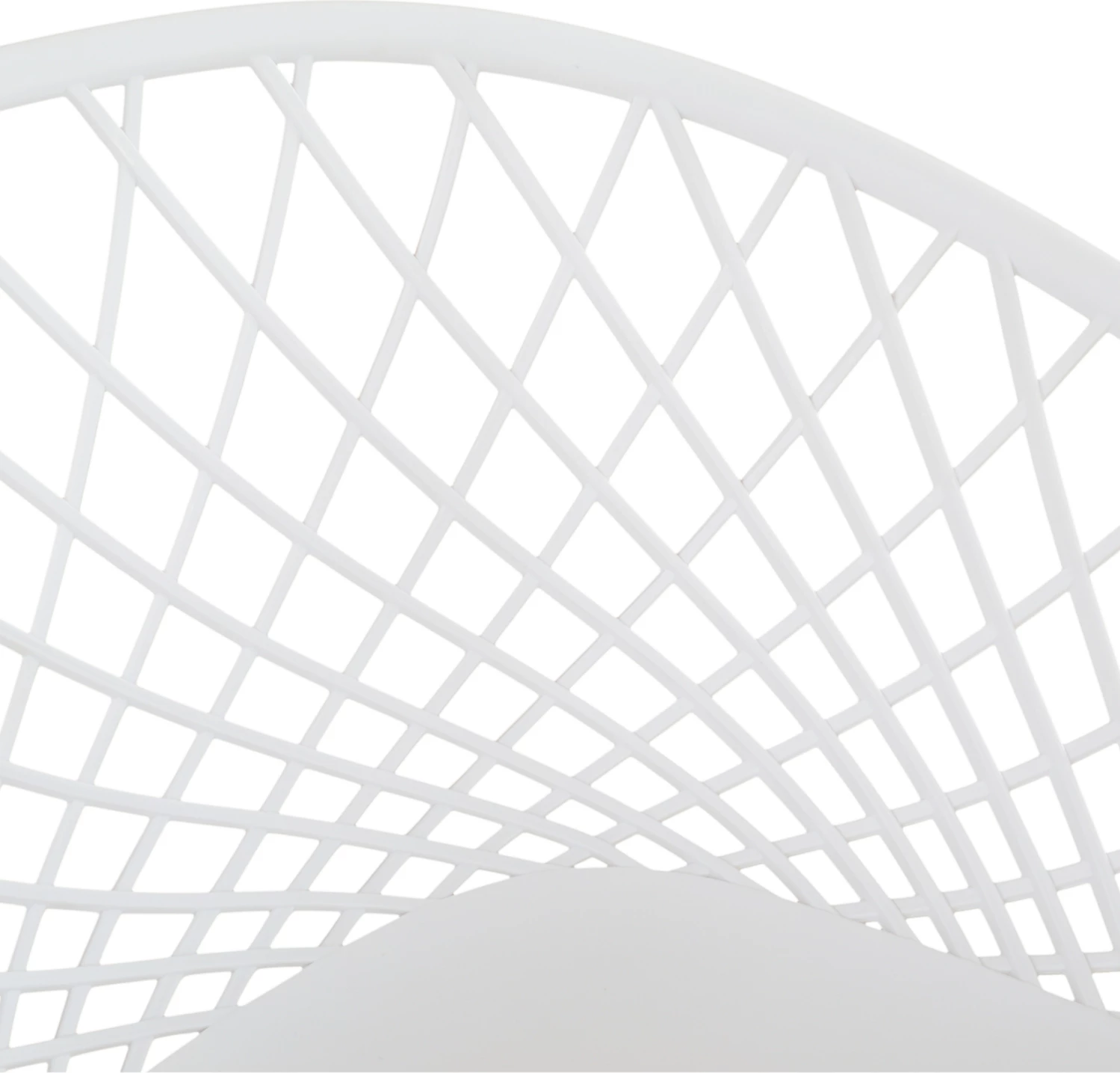 Karrige me krahë polipropileni e bardhë Ariadne FH8001.01 62,5x56x80cm, set prej 4 copë