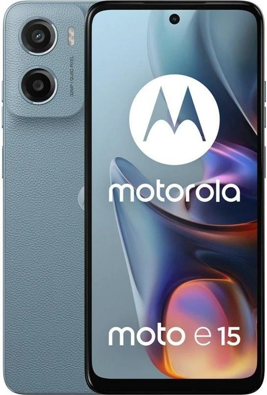 Celular Motorola Moto e15 6.67” Dual SIM Android 14 Edition Go 4G 2 GB 64 GB Misty Blue