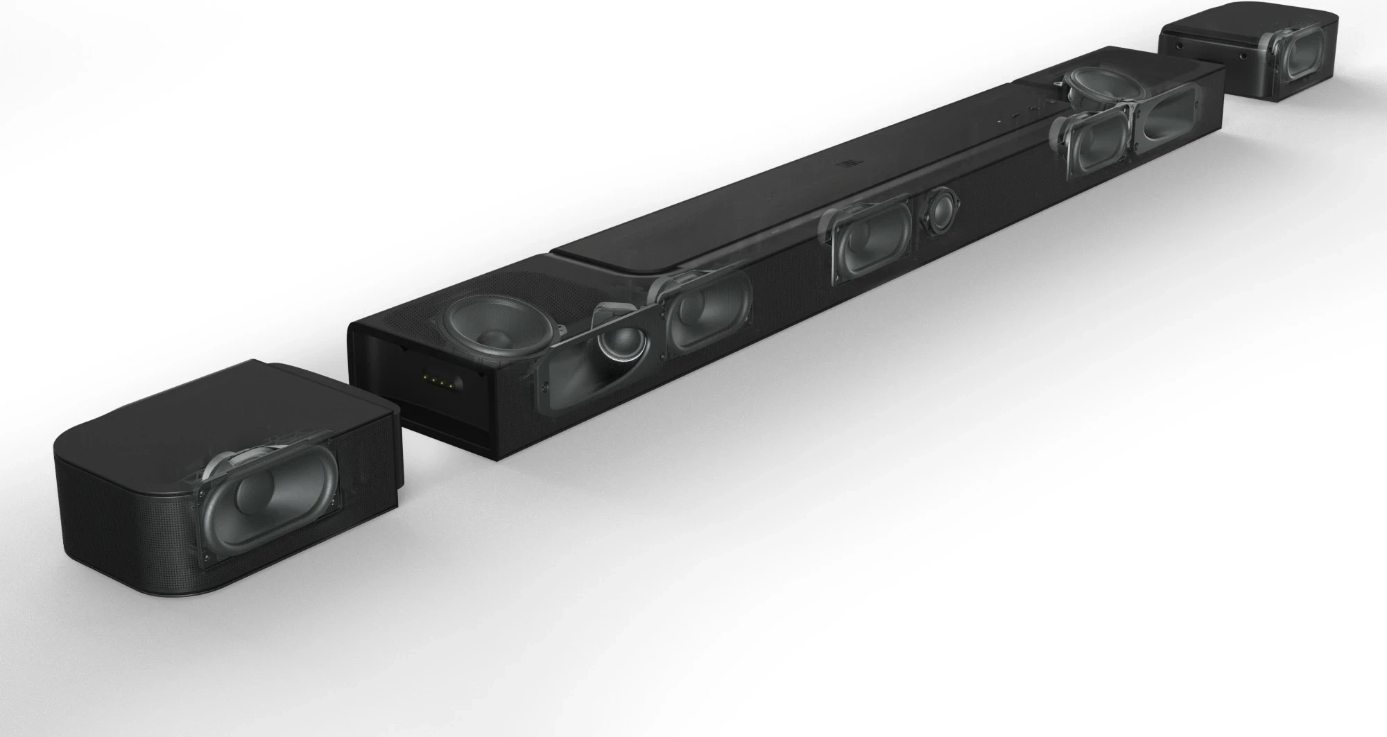 Soundbar JBL Bar 800 5.1.2 Dolby Atmos/DTS:X 720W me subwoofer 10\" dhe rrethues wireless, e zezë
