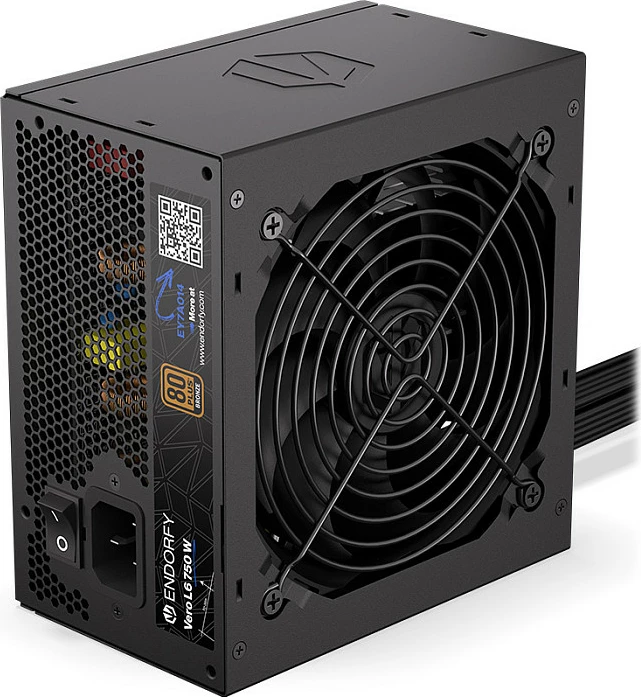 Furnizues rryme Endorfy Vero L6 750W, 80 PLUS Bronze, ATX 3.1, e zezë