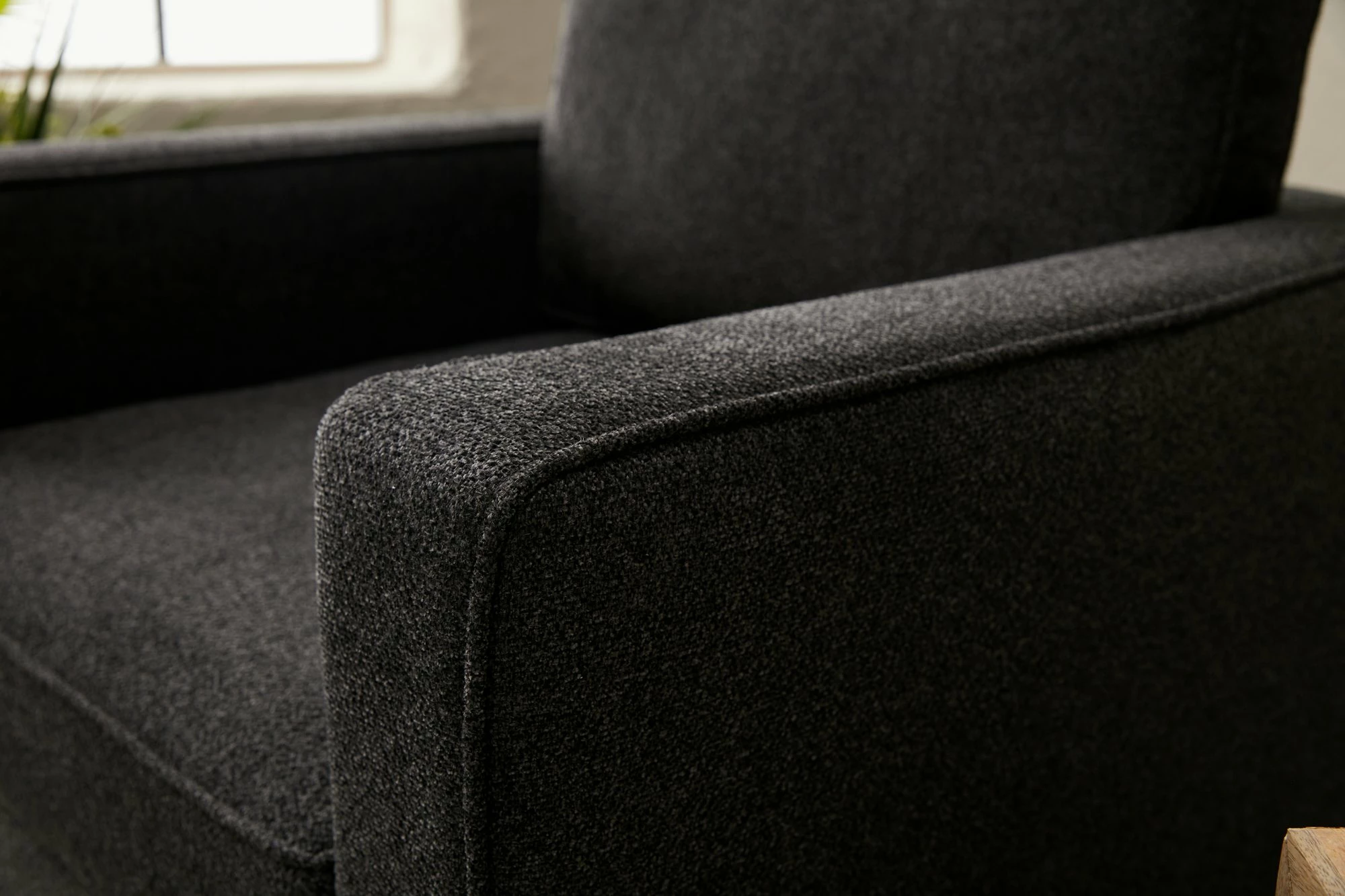 Karrige një vendëshe Atelier del Sofa, Berlin, antracit, ar