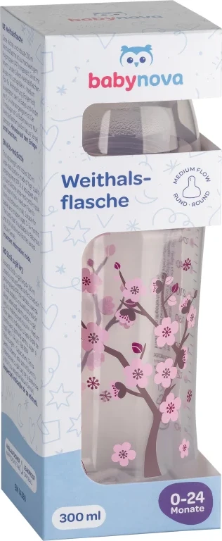 Shishe PP me qafë të gjerë Baby Nova, 300 ml