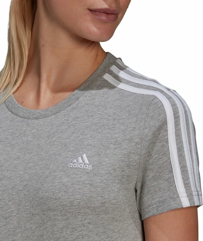 Maicë adidas Essentials Slim për femra, gri
