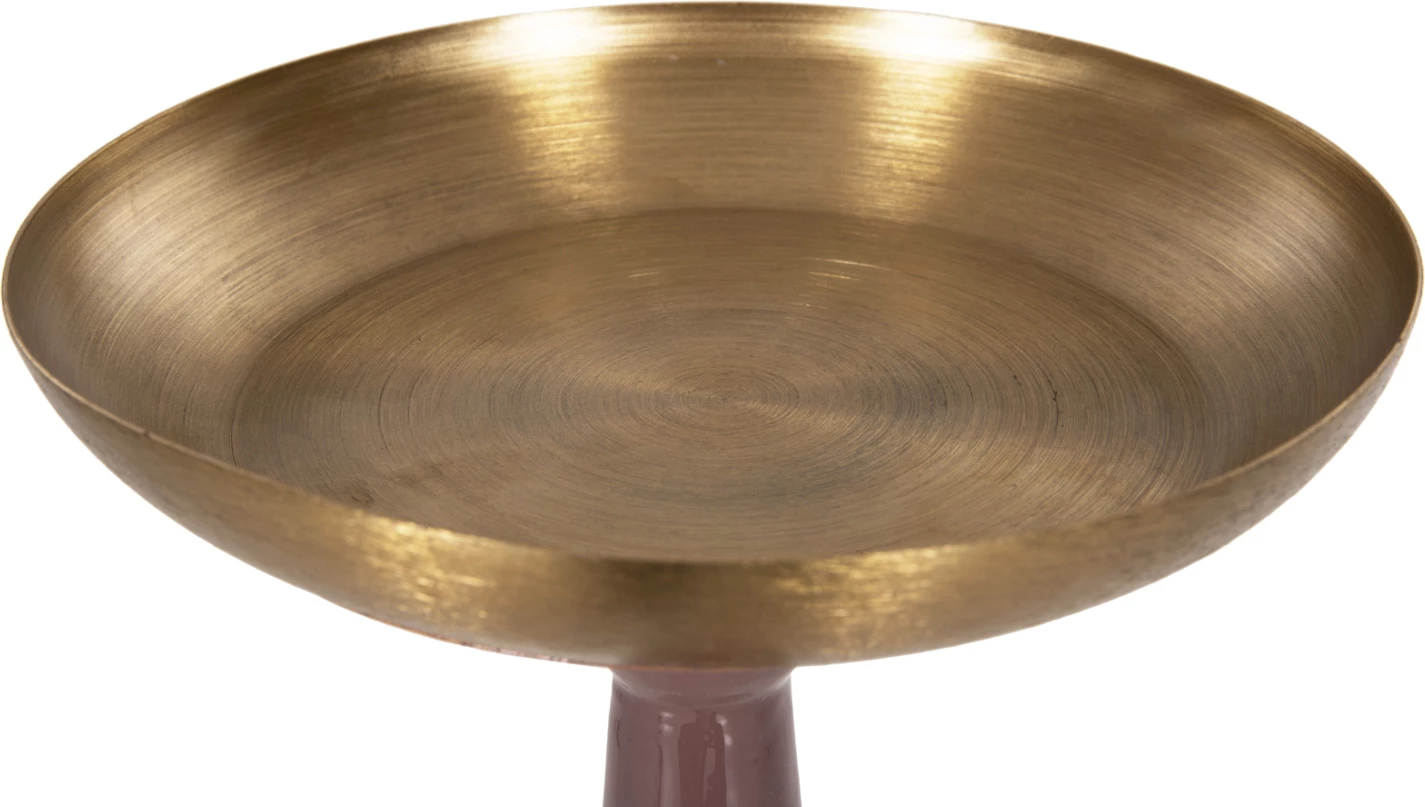 Shandan dekorativ për dysheme, ngjyrë korali të lehtë-ari, FH4244.06, Φ20.5x68H cm