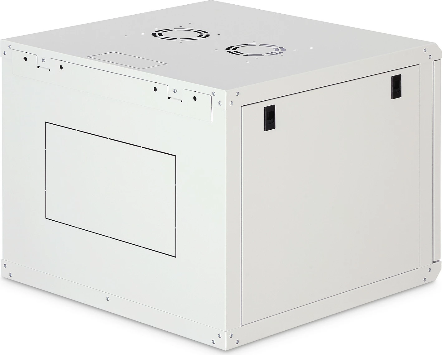 Kabinet rrjeti për mur Digitus Dynamic-N, 9U, 600x600mm, IP20, derë xhami me kyç, gri e hapur