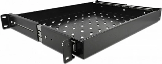 Sirtar rrëshqitës për rack 19" DeLOCK 1U, metal, i zi