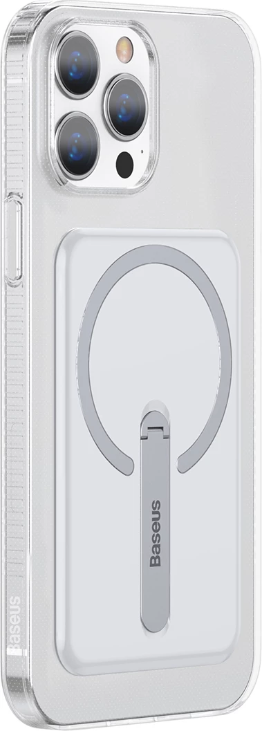 Mbështjellës magnetik Baseus për iPhone 13 Pro 6.1" (2021), me mbajtëse, Transparent