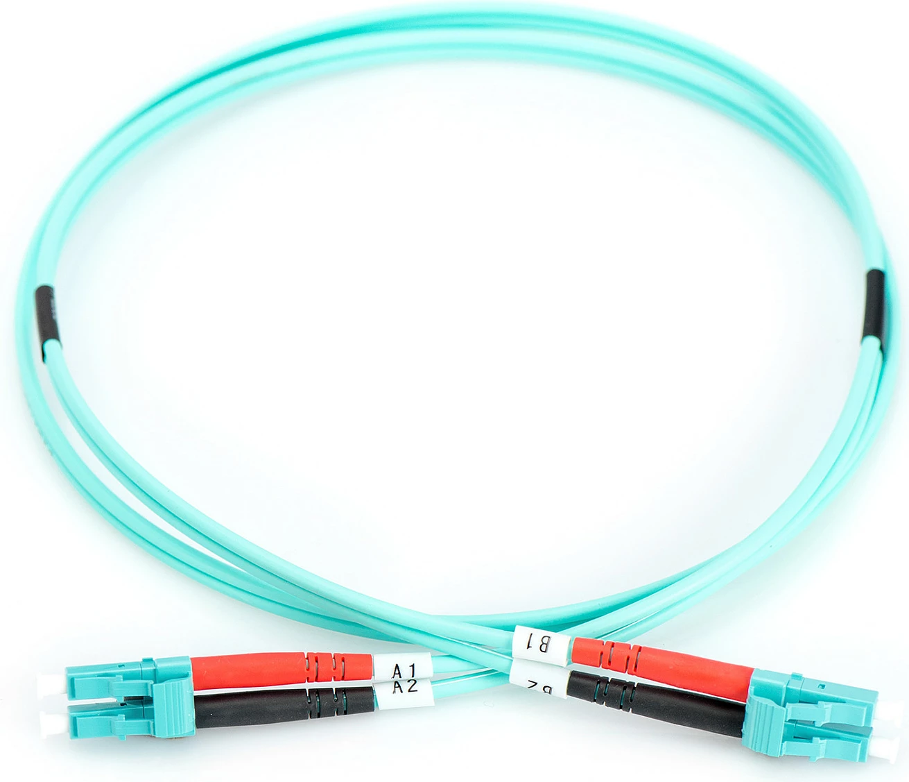 Kabllo optike Digitus OM3, LC në LC, 1m, aqua