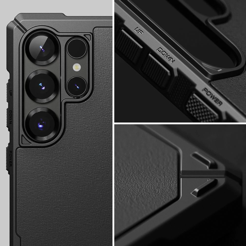 Mbështjellës Ringke Rugged Gear MagSafe për Samsung Galaxy S25 Ultra, i zi