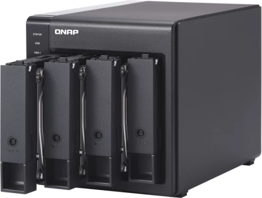 Njësi zgjerimi USB QNAP TR-004, 4-bay RAID DAS/NAS, USB 3.2 Gen 1 Type-C, e zezë