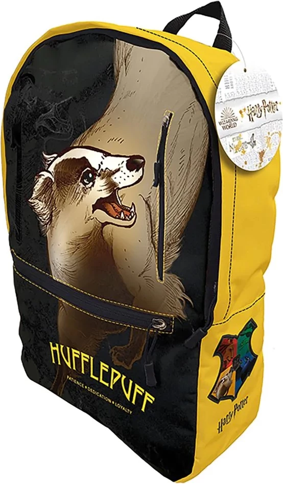 Çantë shpine Pyramid International Harry Potter Intricate Houses Hufflepuff, e verdhë/zezë