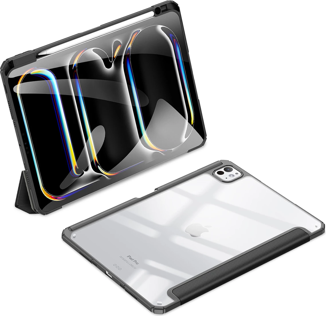 Mbështjellës Dux Ducis Toby për iPad Pro 11" (2024), me qëndrim, i zi