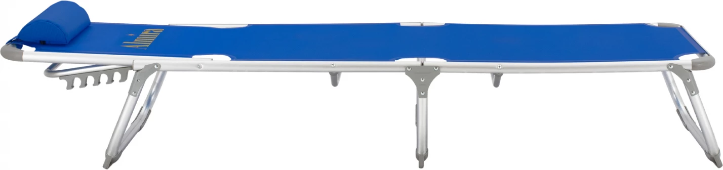 Shezllon për plazh, tipi i rëndë, alumini blu, FH5054.01, 188x58x28-80 cm