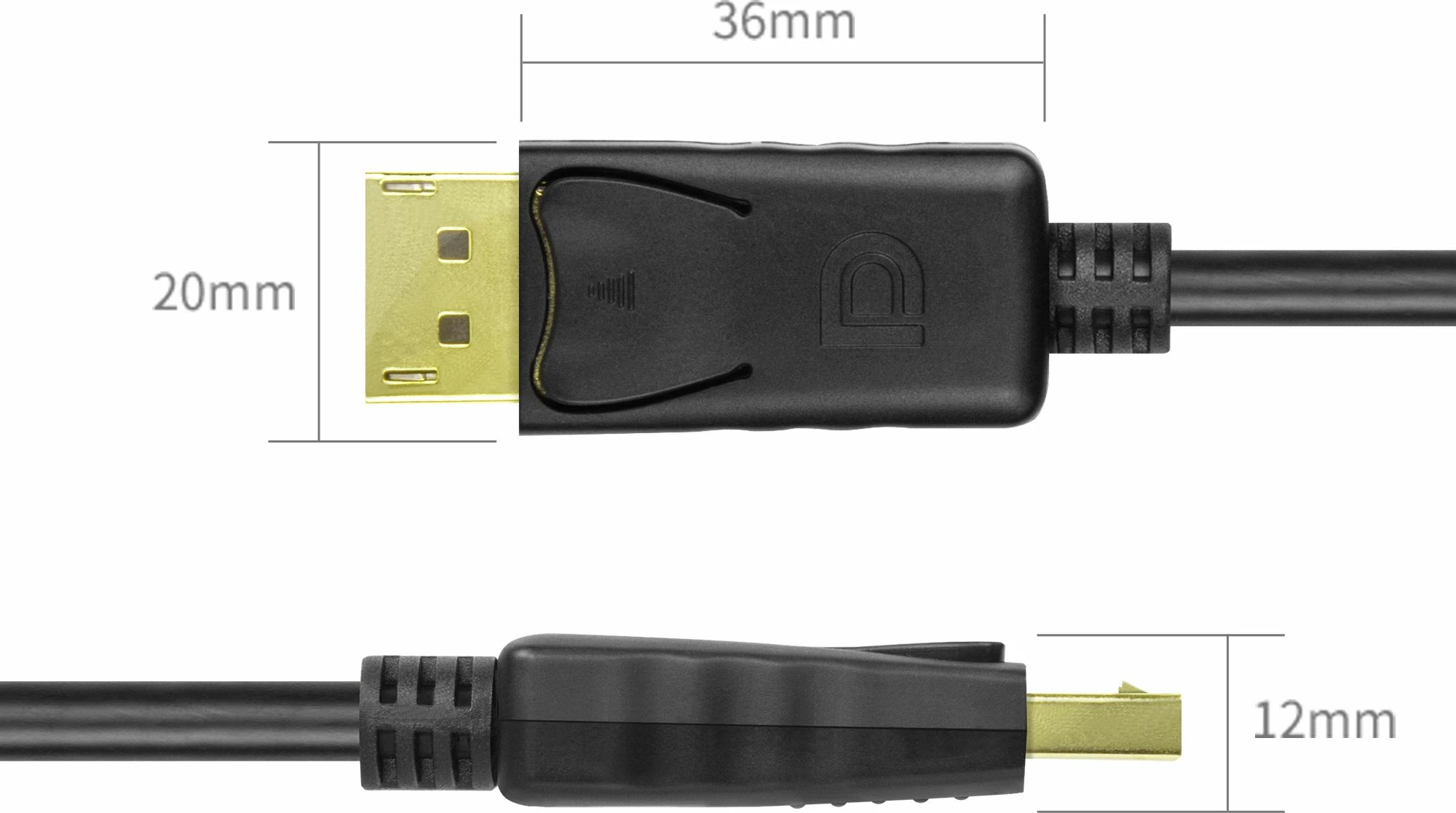 Kabllo DisplayPort Unitek Y-C610BK 5m DP-DP 4K UHD Zezë