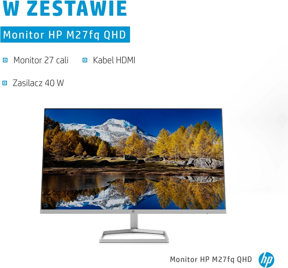 Monitor LED HP M27, 27'', Quad HD, argjend