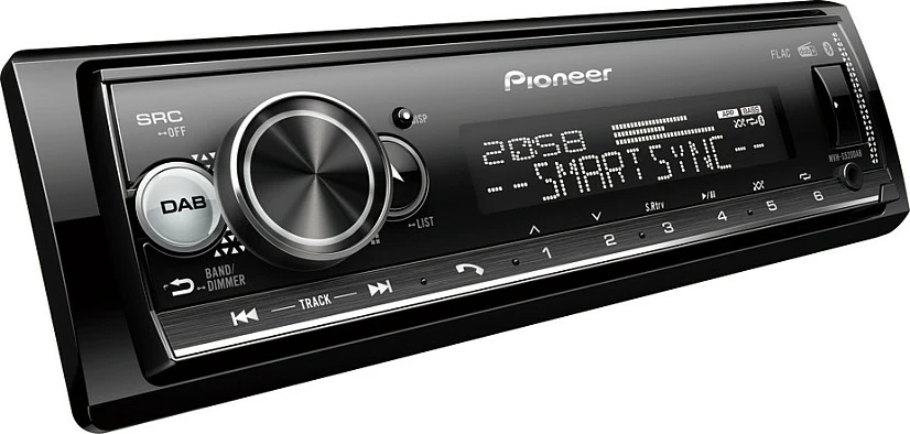 Radio makine Pioneer MVH-S520DAB, Bluetooth, DAB, USB, e zezë