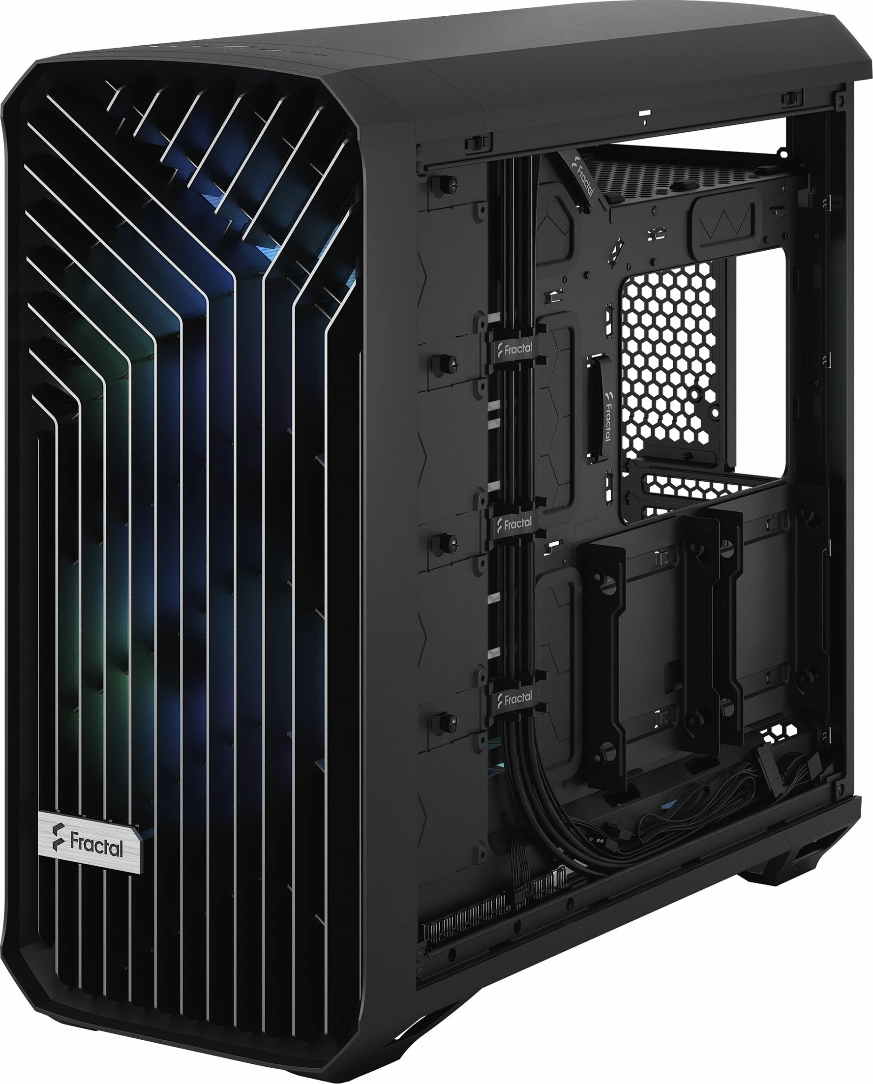 Kasë Fractal Design Torrent RGB TG Light Tint FD-C-TOR1A-04, Full Tower, e zezë