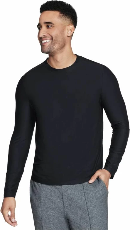 Maicë me mëngë të gjata Skechers GoDri All Day Long Sleeve LT115B-BLK, e zezë