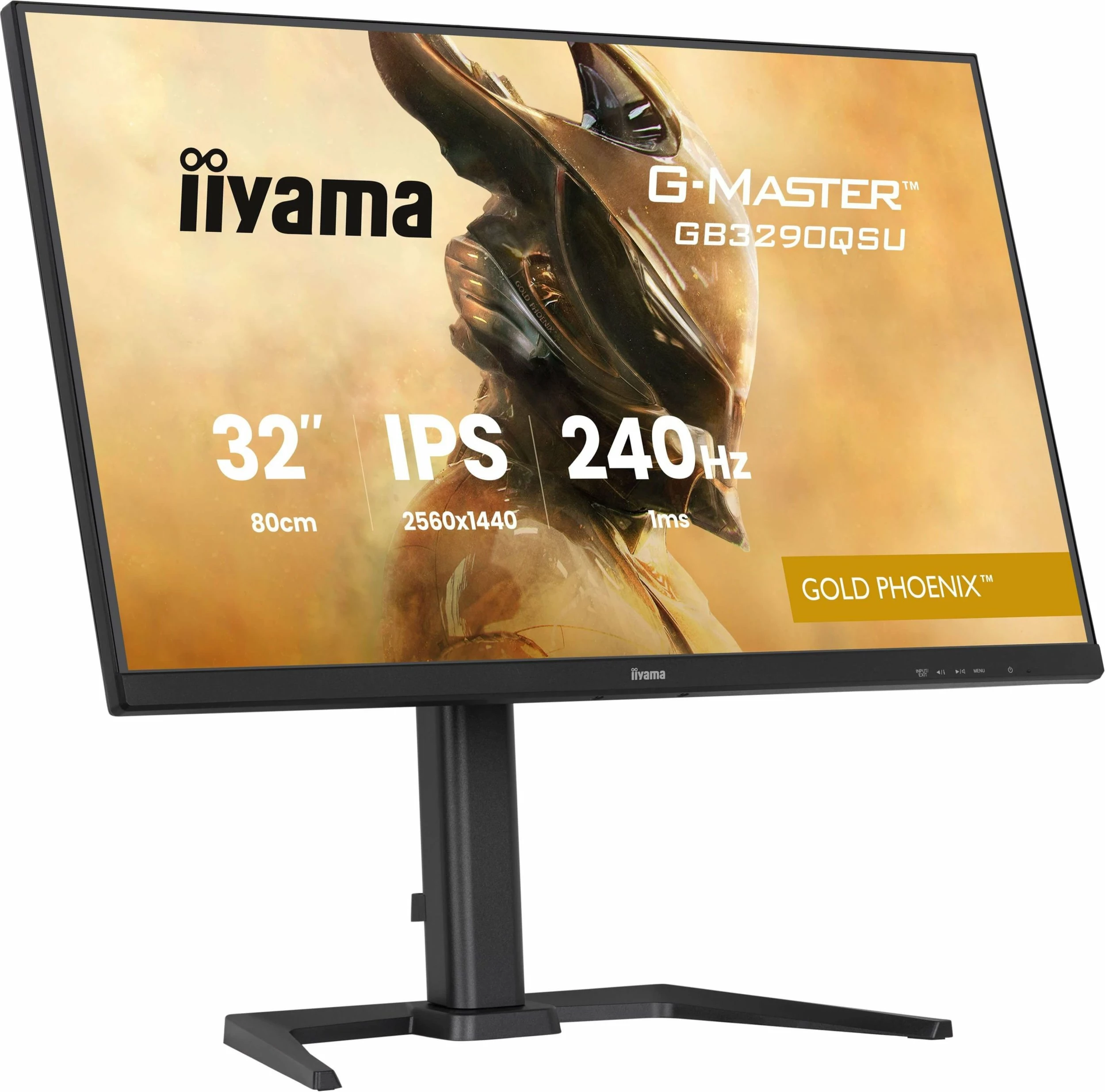Monitor gaming iiyama G-Master GB3290QSU-B1 Gold Phoenix 31.5\" IPS QHD 240Hz 1ms FreeSync Premium, zi