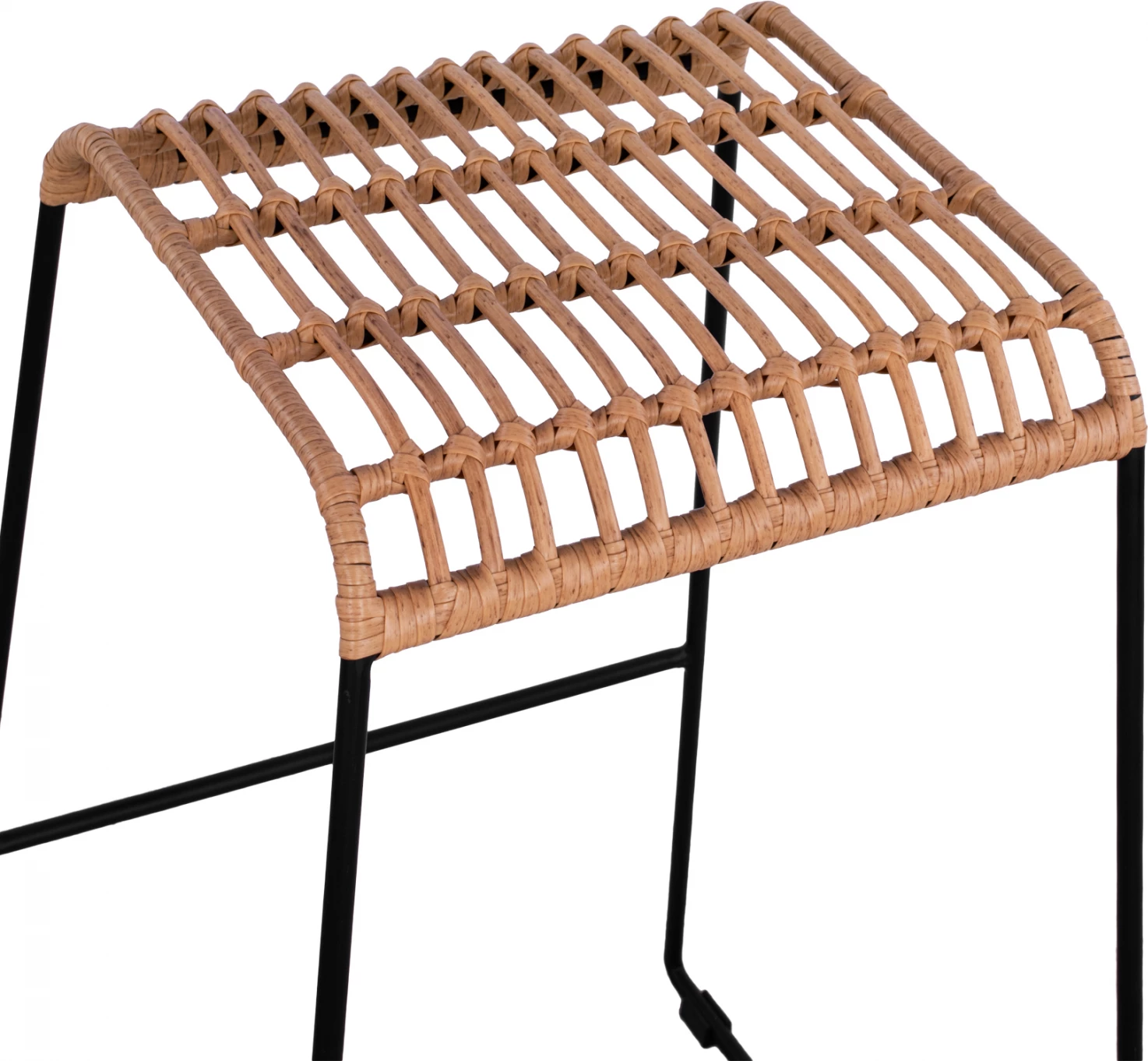 Karrige për bar Allegra FH5641 me thurje, ngjyrë bezhë, 49x50x76 cm