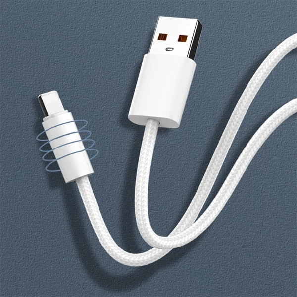 Kabllo karikimi dhe data LDNIO LS901_L, USB-A në Lightning, 25W, 1m, e thurur, e bardhë