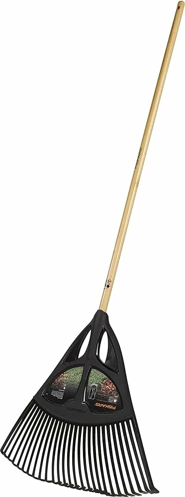 Grabujë Fiskars, për gjethe, XL, zezë