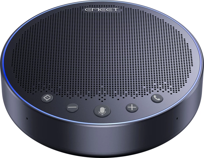 Altoparlant konferencë EMEET OfficeCore M3 (E1101), 4 mikrofona 360°, 5200mAh, Bluetooth 5.0, USB-C, gri e errët, set me adapter A300 + çantë