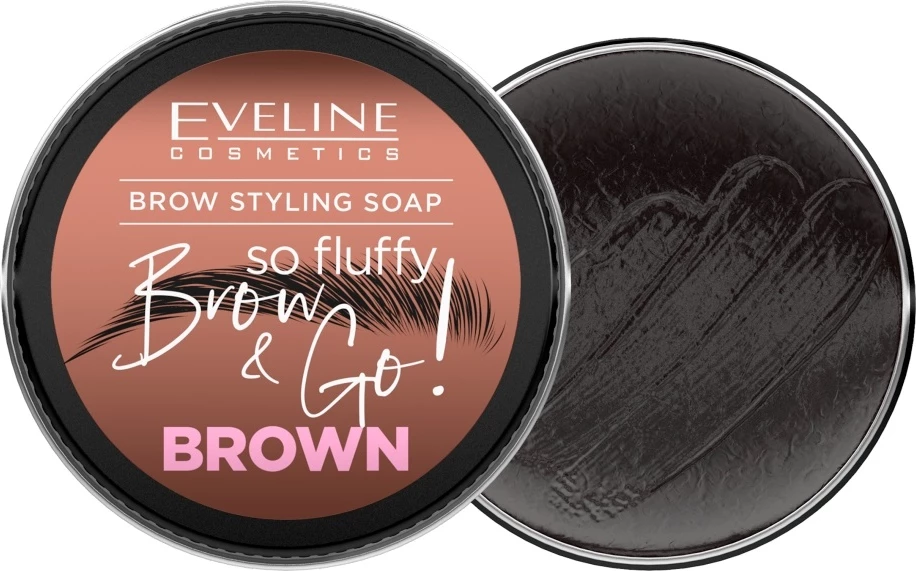 Sapun për stilizim vetullash Eveline Cosmetics Brow&Go! për femra, brown, 25g
