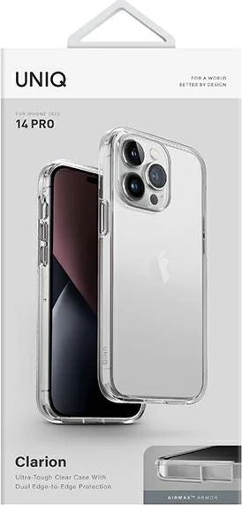 Mbështjellës UNIQ Clarion për iPhone 14 Pro, transparent