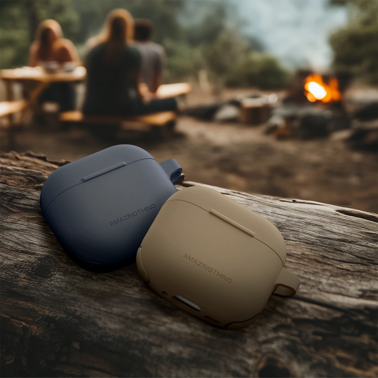 Mbështjellës AmazingThing Omni Case për AirPods 4, Gri