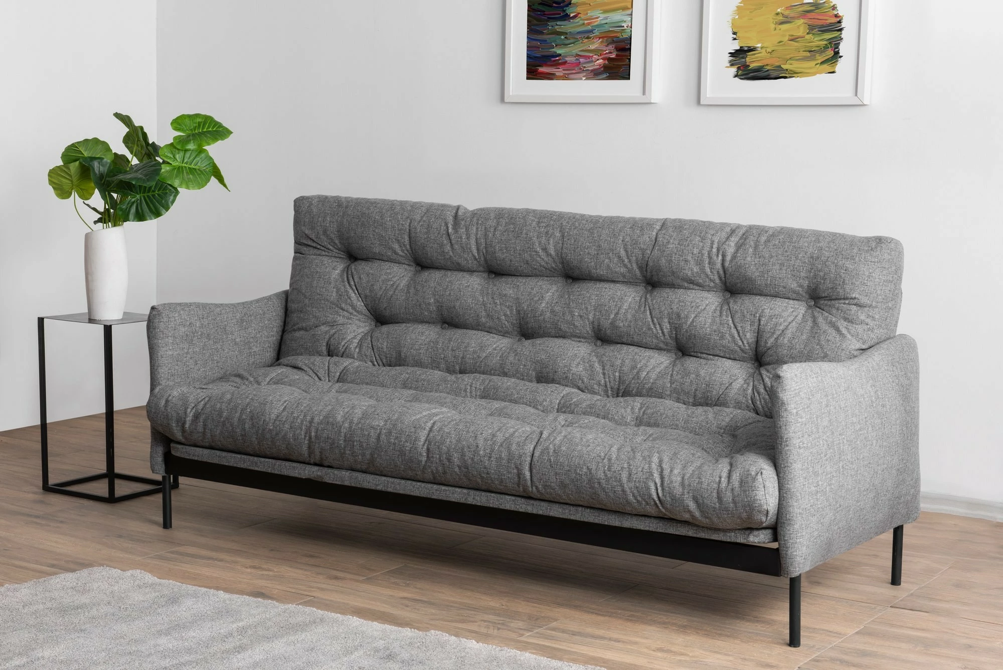 Divan-krevat me 3 vende, Atelier del Sofa, ngjyrë gri e çelët