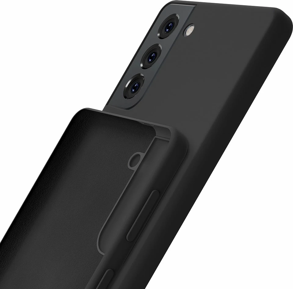 Mbështjellës silikoni 3mk për Samsung Galaxy S21+, i zi