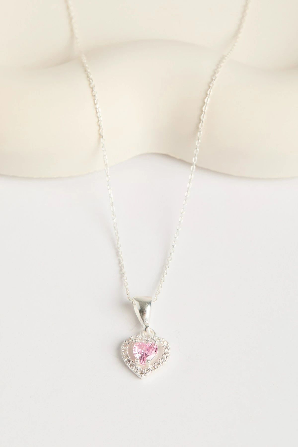 Qafore argjendi Elika Silver, ELKMD50555, rozë