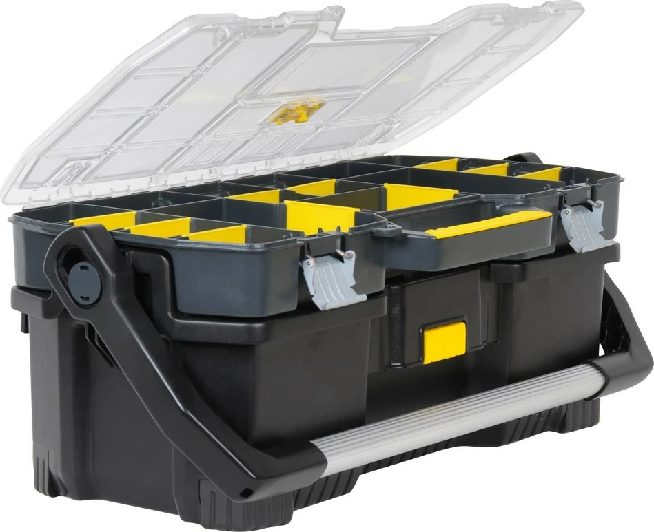 Kuti veglash Stanley STST1-70317, organizator sipër, 59 L, 18 kg, e zezë/verdhe