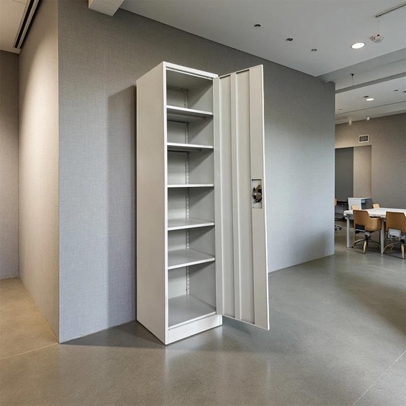 Dollap metalik Koya, ngjyrë gri e çelët, 50x45x180cm