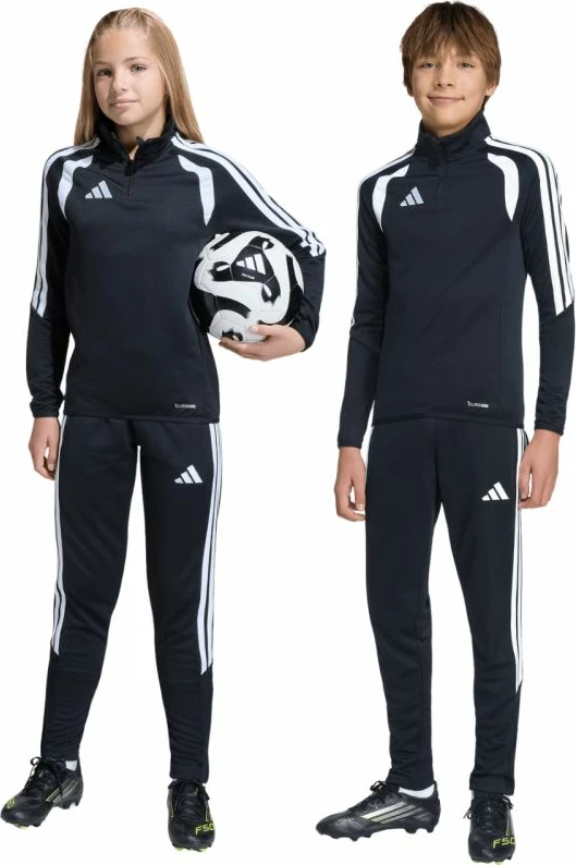 Pantallona sportive për fëmijë adidas, të bardha [Madhësia: 152 cm]