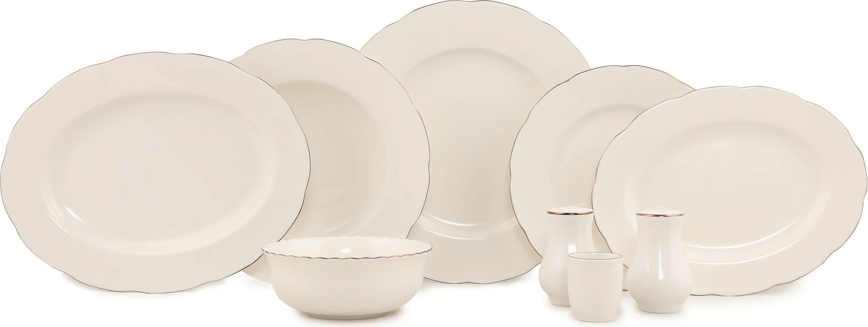 Set enësh për drekë, 54 copë, Hermia Concept, BNOLY54YT120