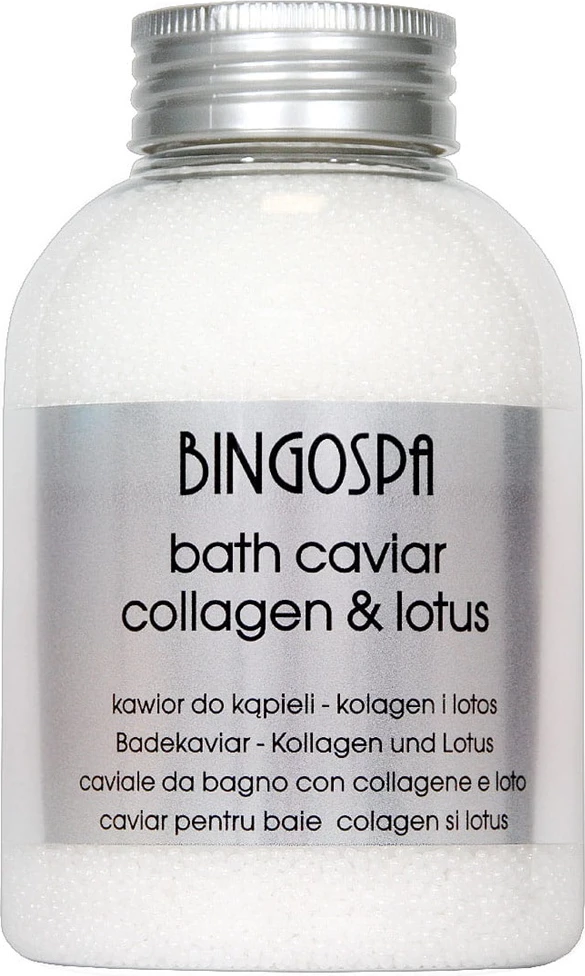 Kaviar për banjë BingoSpa Kolagjen dhe Lotus 380g