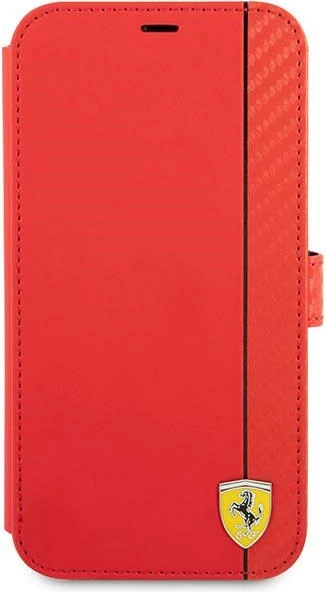 Mbështjellës Ferrari On Track Carbon Stripe për iPhone 13 mini, i kuq, me kapak