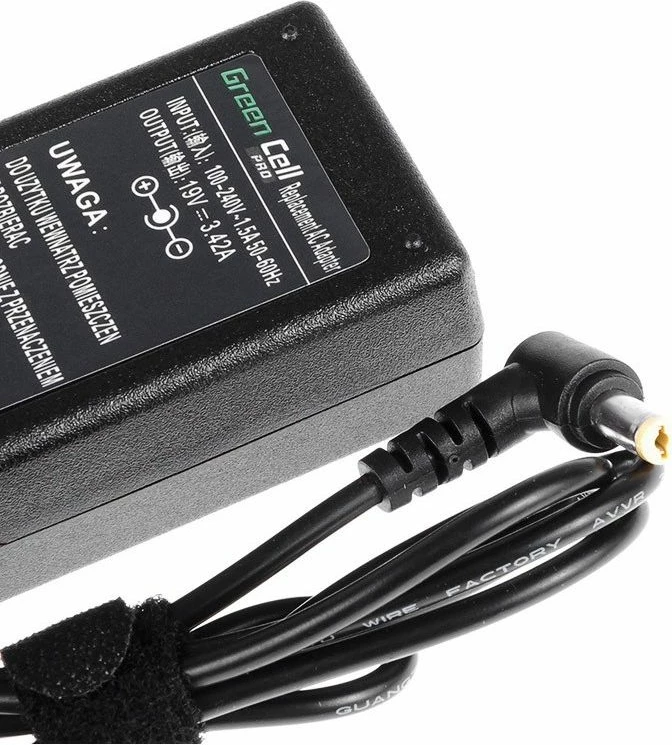Adapter rryme për laptop Green Cell AD01P 65 W 19 V 3.4 A (5.5 x 1.7 mm) për Acer