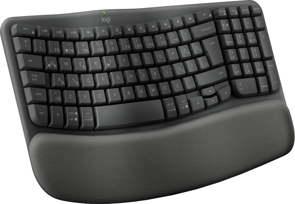 Tastierë Logitech Wave Keys for Business, wireless, Nordic, grafit