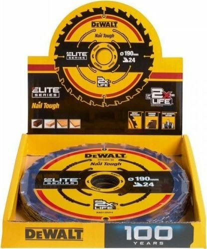 Disk sharre rrethore Dewalt ELITE DT10402-QZ 190x30mm 24 dhëmbë për dru, 1 copë