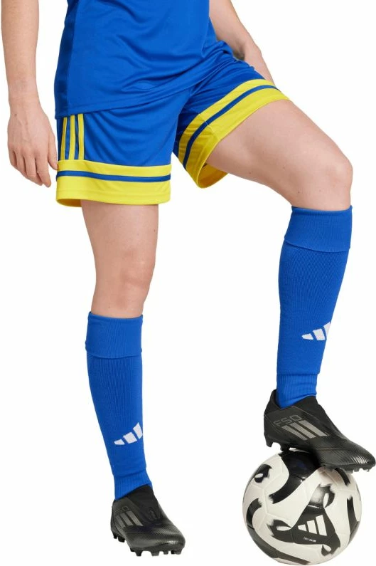 Shorce për femra adidas Squadra 25 JN5408, kaltër e verdhë [Madhësia: L]