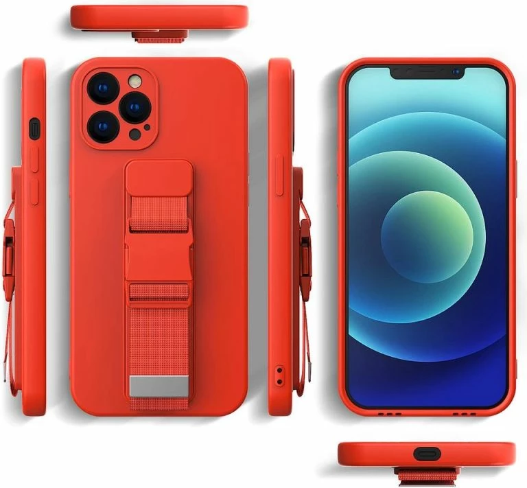 Kapak telefoni me litar Hurtel për iPhone 12, kaltër [Ngjyra: Kaltër]