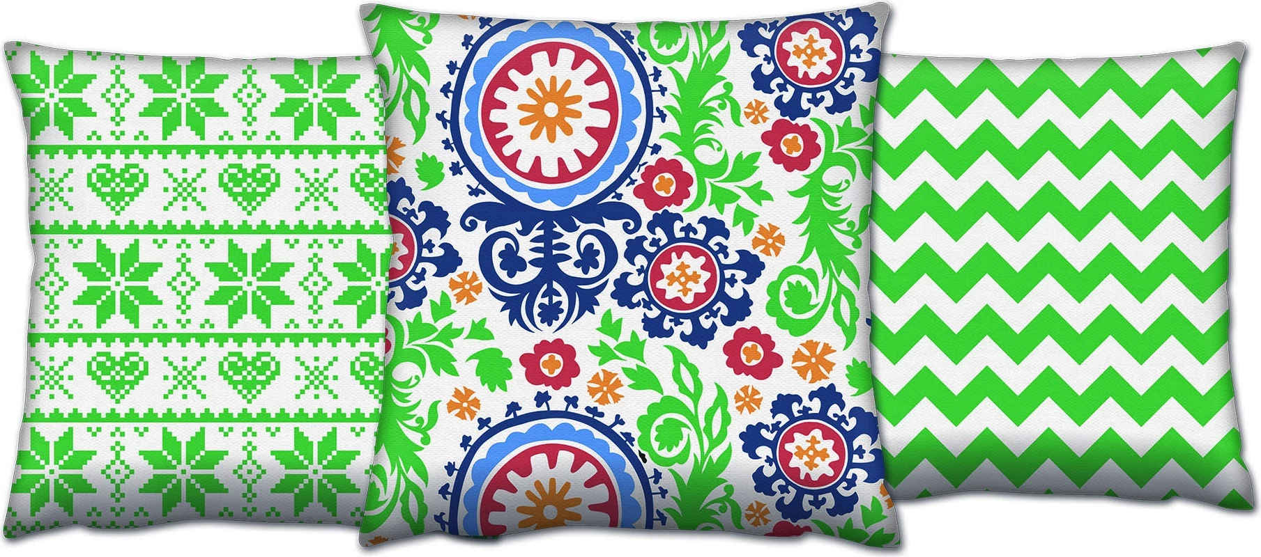 Set jastëkësh dekorativ (3 copë), shumëngjyrësh, Evila Originals, AC-4405-4698-4409