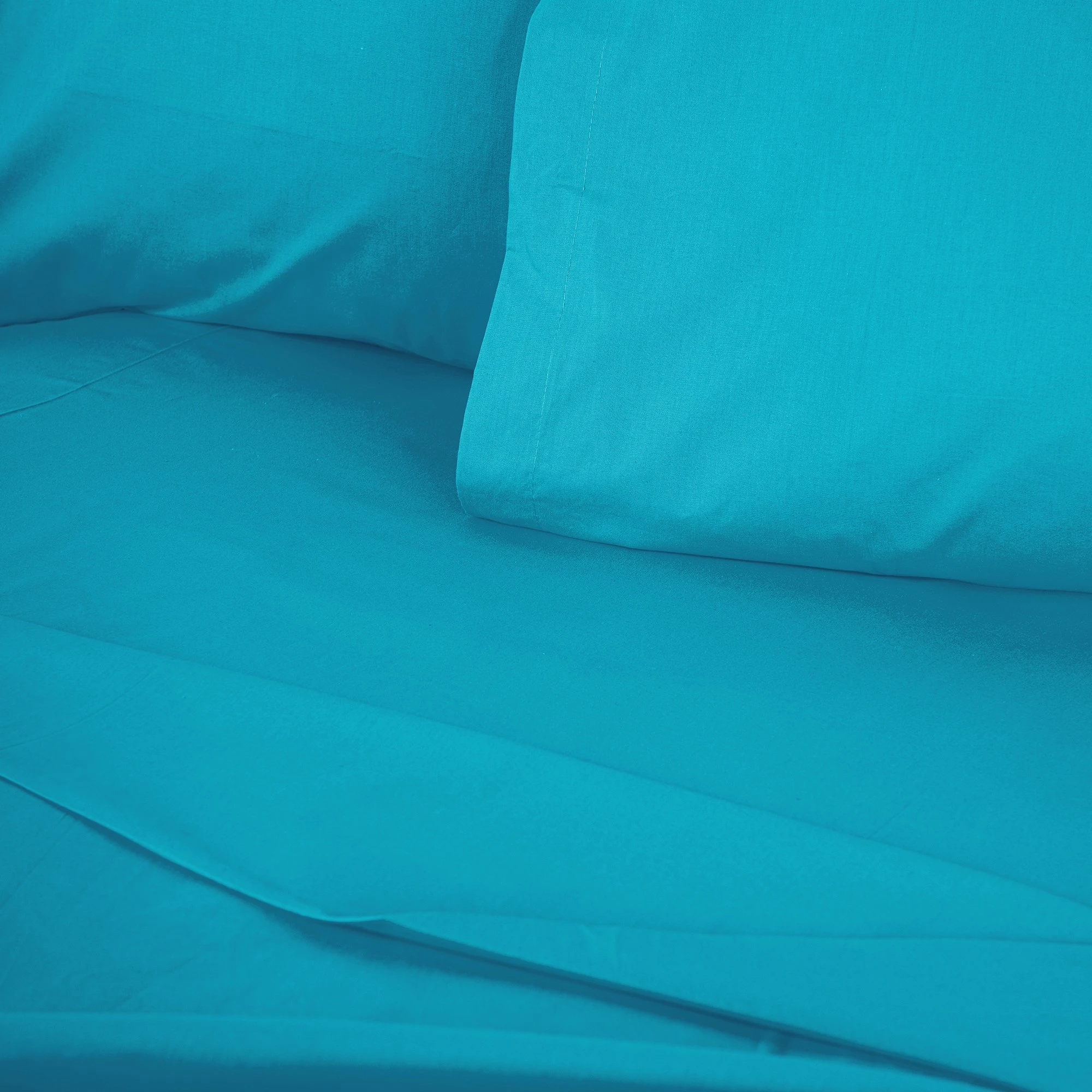 Mbulesë jorgani King Ranforce, ngjyrë turquoise, L'essentiel, 240x220 cm