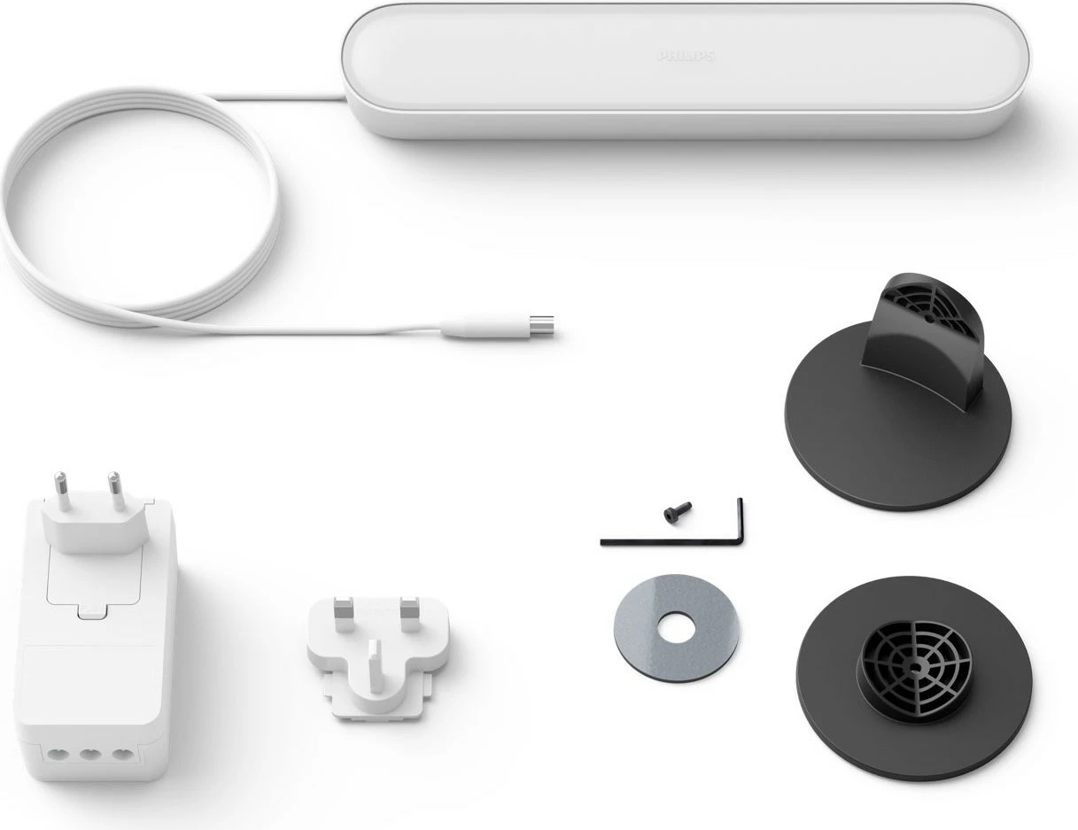 Llambë tavoline smart Philips Hue Play Light Bar, LED, Bluetooth, e bardhë