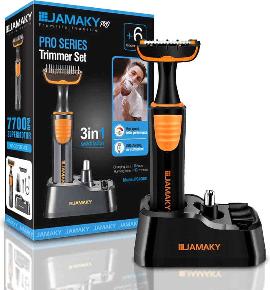 3 në 1 Seti për Kujdesin e Mjekrës, Fytyrës dhe Hundes! JAMAKY JPC40001